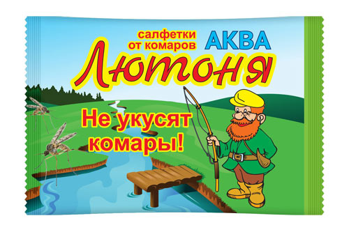 Лютоня АКВА-салфетки репеллентные от комаров (5 шт)