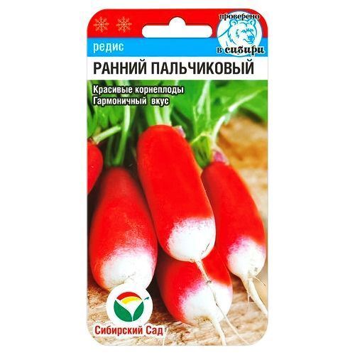 Редис Ранний пальчиковый Сибирский сад